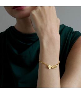 Drab Looper Moth Bracelet