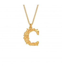 Floral Letter C necklace Product Photo