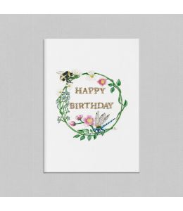 Happy Birthday Illustrated Greetings Card