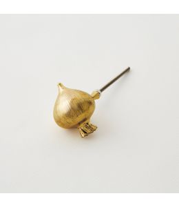 Onion Brass Drawer Handle