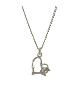 Mini Monroe Twig Heart Necklace