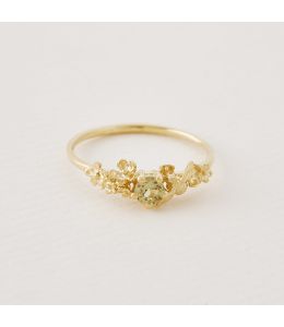 Beekeeper Garden Ring with Citrus Yellow Sapphire