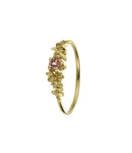 Beekeeper Garden Ring with Pastel Peach Sapphire