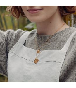 Artichoke Necklace with Engraved Heart