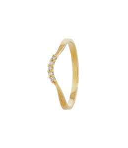 Half Halo Curved Diamond Band Product Photo